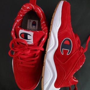 Champion red sneakers